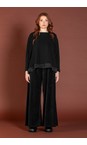 Mama B Nero Nuccia Nero Soft Cord Wide Trouser  