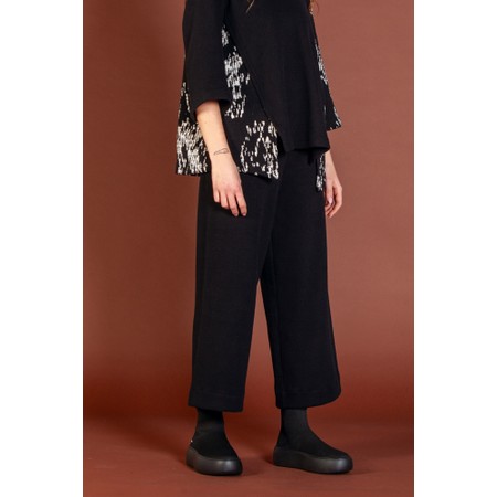 Mama B Giba Nero Plain Fleece Trouser - Black