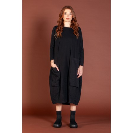 Mama B Metti SU Woven Insert Dress - Black