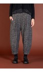 Mama B Nero Bianco J Nero Jacquard Check Balloon Trouser  