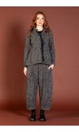 Mama B Nero Bianco J Nero Jacquard Check Balloon Trouser  