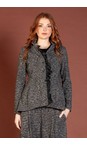 Mama B Nero Gea JF Jacquard Frill Jacket  