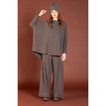 Mama B Gheppio Moro Plain Fleece Trouser - Brown