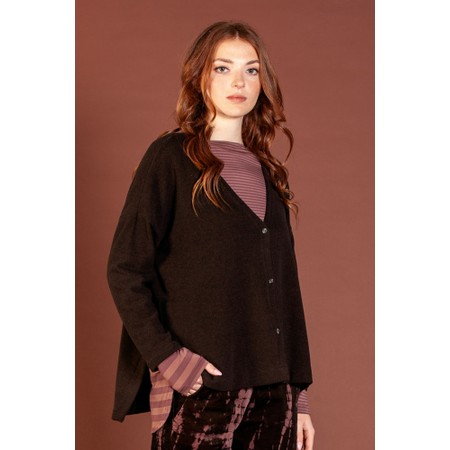 Mama B Cosmico Moro Swingy Cardigan - Brown