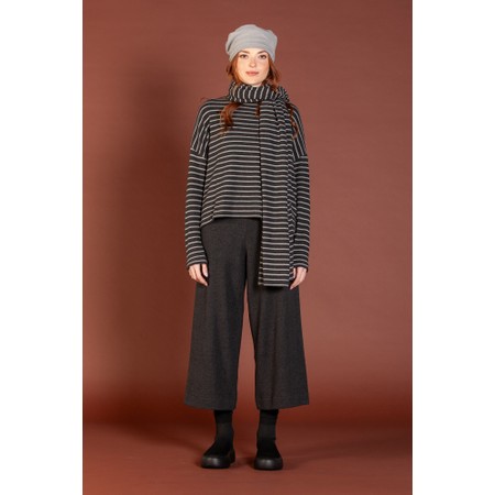 Mama B Giba Antracite Plain Fleece Trouser - Grey
