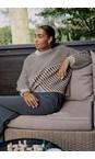 KAFFE Feather Gray Mel Averana Knit Pullover  