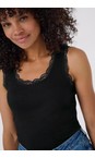 KAFFE Black Deep Aomi Black Deep Vest Top  