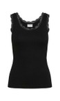 KAFFE Black Deep Aomi Black Deep Vest Top  
