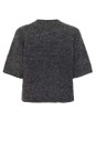 KAFFE Dark Grey Mel Aemilie Cropped Knit Pullover  