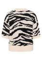 KAFFE Turtledove / Black Asandra Zebra Print  Pullover  