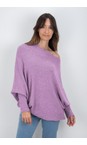 Amazing Woman Lilac Emilie Lilac Asymmetric Draped Jumper  