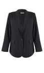 Chalk Dark Charcoal Drew Pinstripe Blazer  