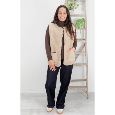 Chalk Abby Oat Gilet - Beige