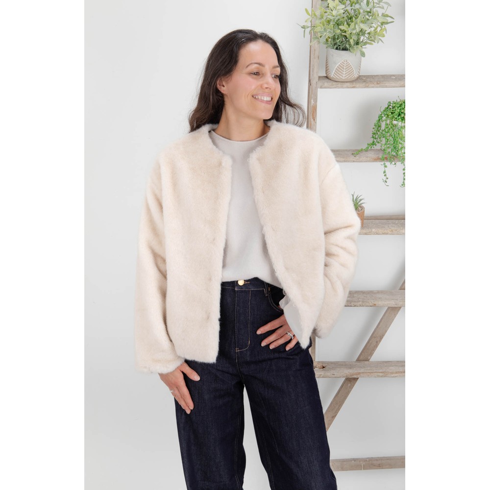 Chalk Delilah Bone Coat Bone