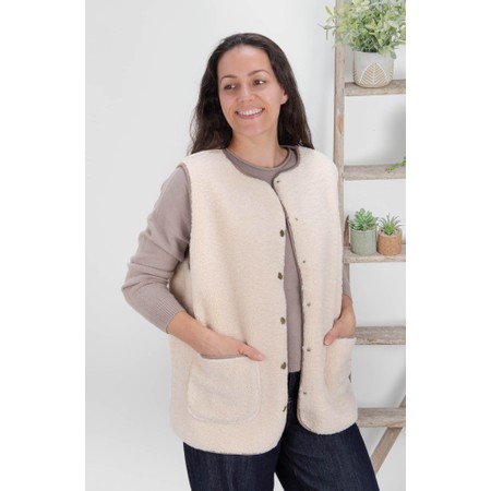 Chalk Abby Polar Gilet - Off-White