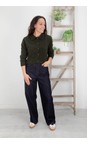 Chalk Dark Olive Eden Cardigan  