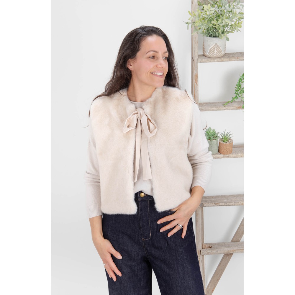 Chalk Felicity Bone Gilet Bone