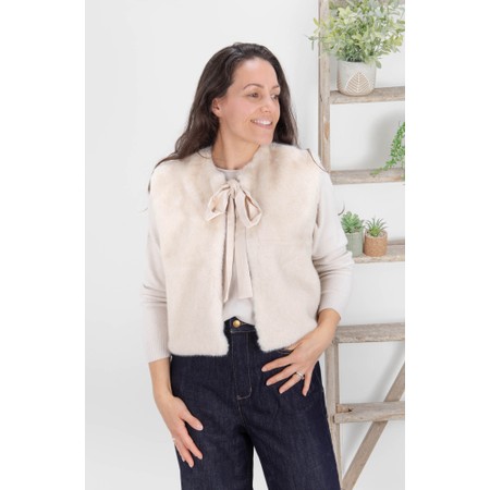Chalk Felicity Bone Gilet - White