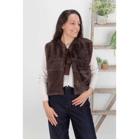 Chalk Felicity Cappuccino Gilet - Brown
