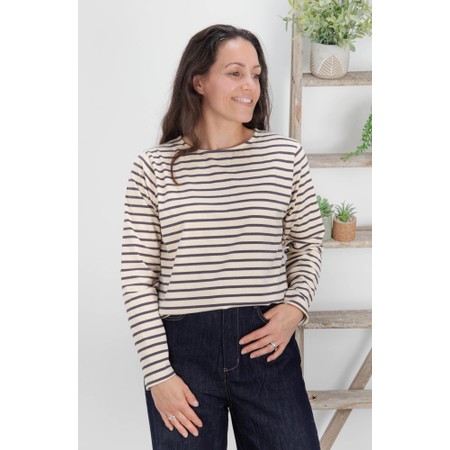 Chalk Fleur Stripe T Shirt - Multicoloured