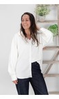 Chalk Off White Flo Off White Satin Shirt  