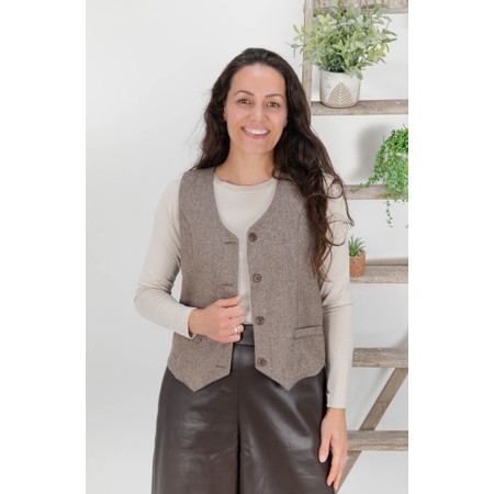 Chalk Wendy Waistcoat - Brown