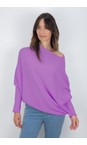Amazing Woman Pansy Emilie Pansy Asymmetric Draped Jumper  