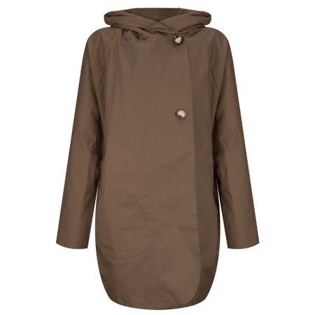 Pret Pour Partir Paola Bronze Cor Water Repellent Hooded Parka Coat - Bronze