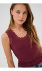 KAFFE Windsor Wine Aomi Windsor Wine Vest Top  