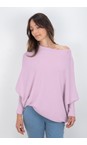Amazing Woman Summer Lilac Emilie Summer Lilac Asymmetric Draped Jumper  