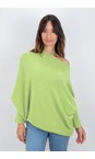 Amazing Woman Summer Lime Emilie Summer Lime Asymmetric Draped Jumper  