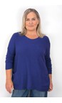 Amazing Woman Light Navy Caryf X Light Navy Round Neck Oversized Jumper  
