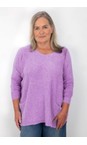 Amazing Woman Lilac Caryf X Lilac Round Neck Oversized Jumper  
