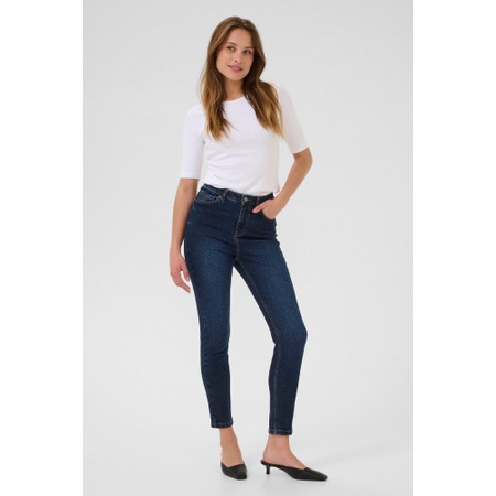 KAFFE Willow Slim Fit Dark Blue Denim Jean - Blue