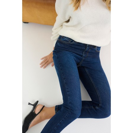 KAFFE Willow Slim Fit Dark Blue Denim Jean - Blue