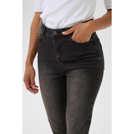 KAFFE Willow Slim Fit Dark Grey Wash Jean - Grey