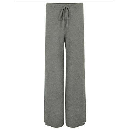 Amazing Woman Colette Grey Marl Supersoft Knit Trousers - Grey