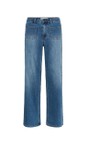 KAFFE Med Blue Abrook Med Blue Regular Fit Wide Leg Jean  