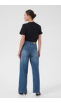 KAFFE Med Blue Abrook Med Blue Regular Fit Wide Leg Jean  