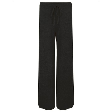 Amazing Woman Colette Charcoal Supersoft Knit Trousers - Black