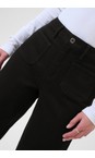 KAFFE Black Deep Abrook Black Regular Fit Wide Leg Jean  
