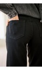 KAFFE Black Deep Abrook Black Regular Fit Wide Leg Jean  
