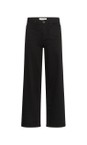 KAFFE Black Deep Abrook Black Regular Fit Wide Leg Jean  