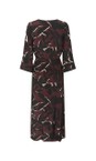 KAFFE Windsor Wine / Black Amille Dress  