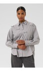 KAFFE Grey / White Stripe Amarianne Shirt  