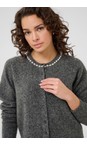 KAFFE Grey Mel Aroxy Cardigan  