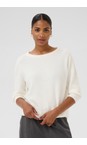 KAFFE Chalk CC Abetty Chalk Knit Pullover  