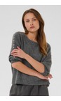 KAFFE Grey Mel Abetty Grey Knit Pullover  