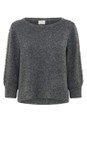 KAFFE Grey Mel Abetty Grey Knit Pullover  