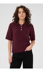 KAFFE Windsor Wine Aemilie Polo Pullover  